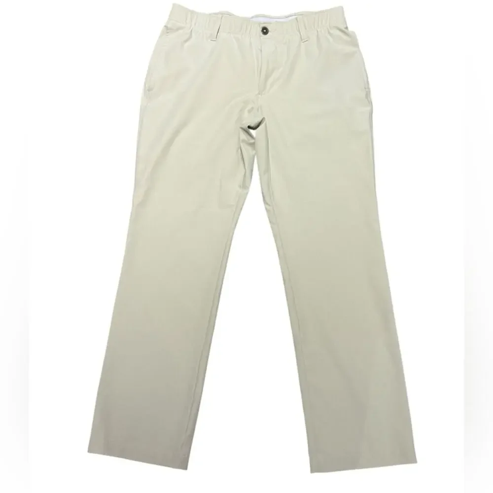 Under Armour Mens Size 34 x 30 Light Tan Classic Dress Pants